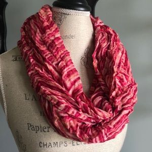Multi pink infinity scarf